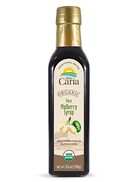 Amazon.com : Little Caria Pure Organic Mulberry Syrup Extract - USDA Organic, Mediterranean Superfood, No Added Sugar, No Additives, 11.6 oz : Grocery & Gourmet Food Mulberry Syrup, Delectable Desserts, Usda Organic, Gourmet Food, Mustard Bottle, Traditional Food, Gourmet Recipes, Syrup, Condiments