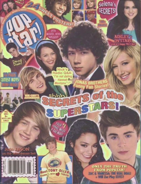 Y2k Board, 2008 Aesthetic, 2000s Posters, Zac And Vanessa, 2000s Magazines, 2000s Boys, Star Magazine, Y2k Party, Pop Posters