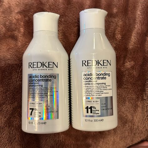 Redken Acidic Bonding Shampoo & Conditioner 10.1 Fl Oz Each Shampoo For Blonde Hair, Redken Acidic Bonding, Redken Shampoo, Redken Hair Products, Citric Acid, Shampoo Conditioner, Hair Products, Shampoo And Conditioner, Conditioner