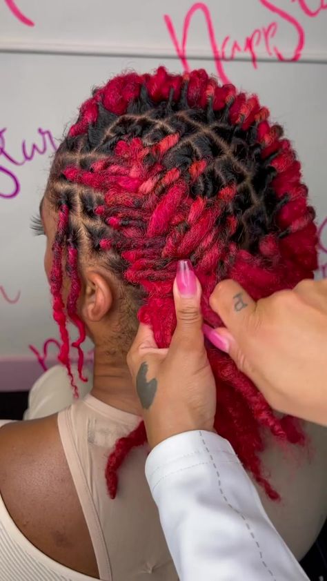 2 French Braids With Locs, French Braid On Locs, Halo Braid Locs, Loc French Braid Styles, How To Braid Locs, Fishtail Locs, French Braid Locs, Cute Loc Styles For Women, Dread Updos