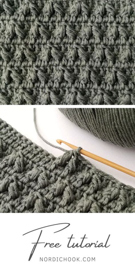 The leafhopper stitch - Nordic Hook - Free crochet stitch tutorial Advanced Crochet Stitches, Leafhopper, Advanced Crochet, Crochet Stitches Free, Easy Crochet Stitches, Stitch Tutorial, Crochet Stitches Video, Crochet Stitches For Beginners, Crochet Throw