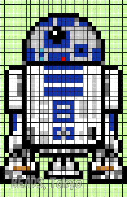 Star Wars Cross Stitch Patterns, Perler Star Wars, Star Wars Bead Pattern, Star Wars Knitting Patterns, Pixel Art Pattern Star Wars, Star Wars Perler Beads, Star Wars Pattern, Pixel Pattern Star Wars, Movie Perler Beads