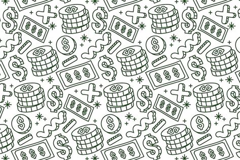 Free vector dollar sign pattern  backgro... | Free Vector #Freepik #freevector #money-pattern #design-wallpaper #bg-green #green Dollar Sign, Design Wallpaper, Pattern Background, Background Patterns, Background Design, Graphic Resources, Free Pattern, Pattern Design, Vector Free