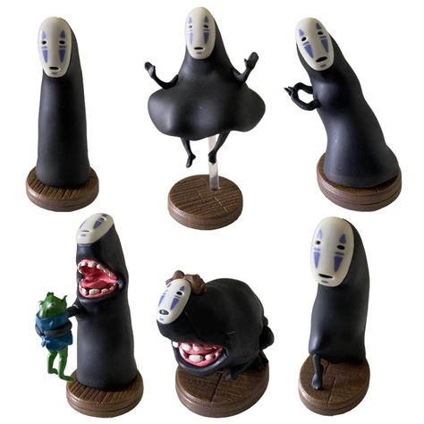 PRICES MAY VARY. "No Face So Many Poses!" is a collection of No Face figures in various fun and interesting poses Each No Face figure measures approximately 3.15" 6 different poses to collect including a SECRET pose! Whats Included: 1 (ONE) of 6 Blind Box Spirited Away No Face figure chosen at random Only product with affixed official Bluefin label has been thoroughly tested for safety and meets all North American consumer product safety regulations and entitles the purchaser to product support Desk Bookshelf, No Face, My Neighbor Totoro, Blind Box, Miniature Figurines, Kids Boxing, Animes Yandere, Consumer Products, Japanese Culture