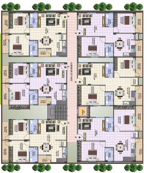 2bhk Plan Apartments, 2 Bhk Apartment Plan, 1 Bhk Apartment Floor Plan, 2 Bhk Flats Plan, 2bhk Apartment Floor Plans, 2bhk Flat Plan, Apartment Plans Architecture, Apartment Building Floor Plans, Small Apartment Building Plans