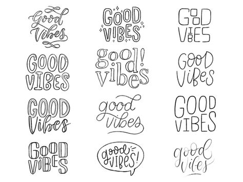 Good Vibes thumbnail sketch thumbnail good vibes lettering concept type typography process sketch hand lettering Good Vibes Only Tattoo Ideas, Good Vibes Only Drawing, Good Vibe Tattoos, Good Vibes Tattoo Ideas, Good Vibes Only Tattoo, Good Vibes Drawing, Good Vibes Quotes Positivity, Vibe Tattoos, Good Vibes Aesthetic