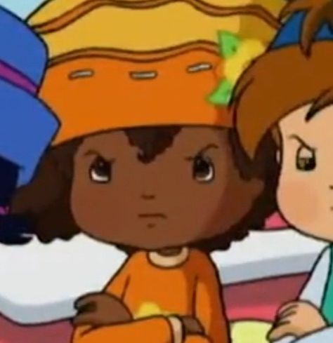 Orange Blossom Pfp, Ann Core, Brown Aestethic, Orange Blossom Strawberry Shortcake, Pfp Tiktok, Strawberry Shortcake Characters, Girl Cartoon Characters, Black Inspiration, Black Cartoon Characters