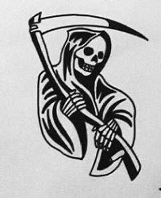 Grim Reaper Drawing, Love Symbol Tattoos, Minimalist Tattoo Ideas, American Traditional Tattoo Ideas, Traditional Tattoo Flowers, Traditional Tattoo Ideas, Traditional Tattoo Designs, Grim Reaper Tattoo, Reaper Tattoo