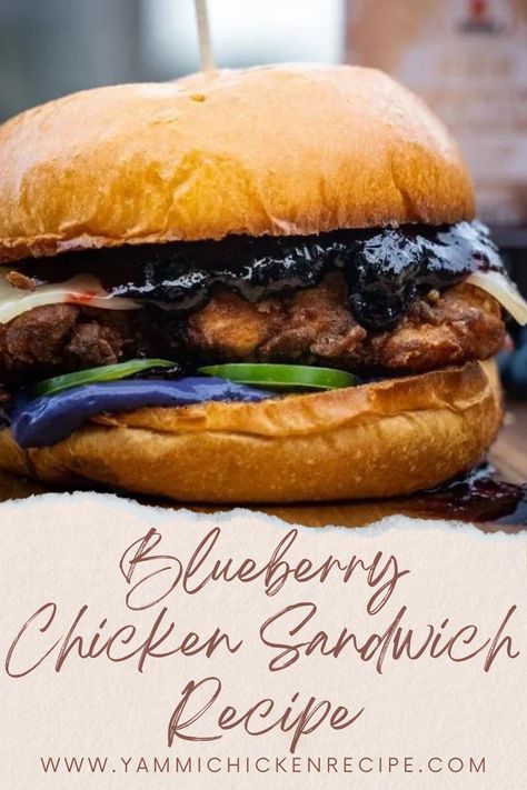 Move over, boring chicken sandwiches, because there’s a new star in town. This blueberry chicken sandwich is a symphony of contrasting flavors that will tantalize your taste buds and leave you wanting more. Imagine the crispy, juicy chicken nestled in a toasted bun, kissed with a sweet and tangy blueberry compote, and finished with a Blueberry Chicken Recipes, Blueberry Chicken Sandwich, Outback Chicken, Blueberry Chicken, Blueberry Jelly, Chicken Panini, Grill Cheese, Hot Chicken Sandwiches, Chicken Sandwich Recipe