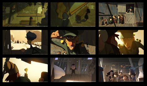 ArtStation - KLAUS Color Keys - Part V, Samuel Smith Animation Script, Storyboard Ideas, Viking Village, Color Script, Background Drawing, Keys Art, Color Studies, Visual Development, Arte Fantasy