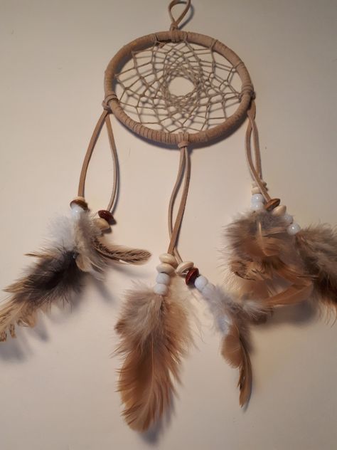 Dreamcatcher Traditional, Traditional Dream Catcher, Dreamcatcher Aesthetic, Dreamcatchers, Dream Catchers, Social Studies, Wood Beads, Leather Cord, Art Inspo