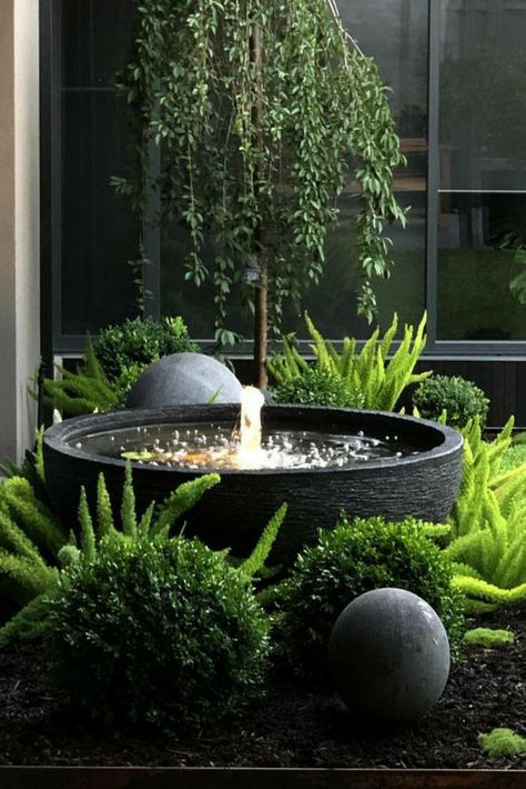 Very Small Garden, Very Small Garden Ideas, Garden Ideas On A Budget, Landscaping Water Feature, Small Garden Ideas, Garden Water Feature, Driftwood Projects, Budget Garden, Outdoor Fountain