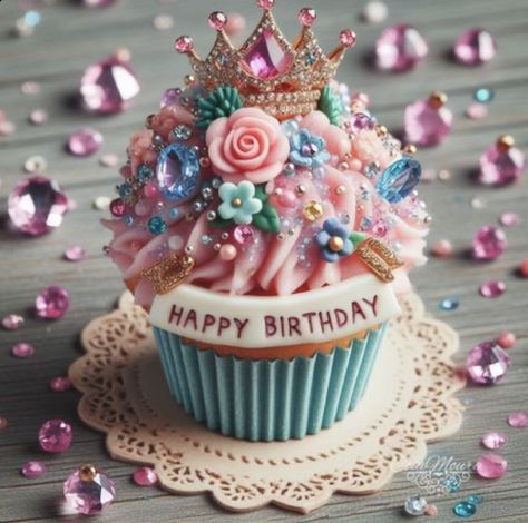 Birthday Cupcakes For Women, Pin Wallpaper, Happy Birthday Wishes Pics, Happy Birthday Flowers Wishes, Birthday Wishes Pics, Birthday Cake Decorating Ideas, Colorful Desserts, Birthday Wishes Flowers, Birthday Wishes Greetings