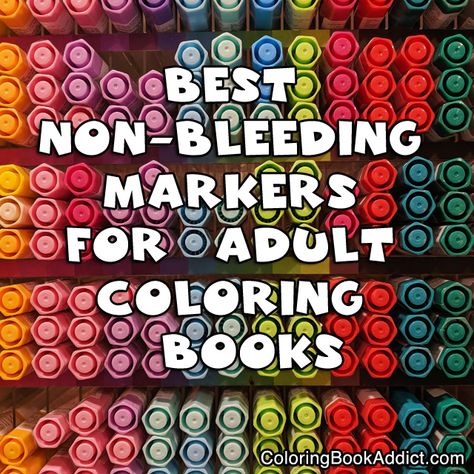 Best Markers For Coloring, Adult Coloring Techniques, Best Markers, Book Supplies, Colouring Sheets For Adults, Food And Snacks, Unique Pens, Easy Coloring, Coloring Tips