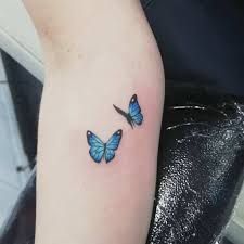 Top 63+ Best Blue Butterfly Tattoo Ideas - [2020 Inspiration Guide] Butterfly Tattoo On Ankle, Small Hip Tattoos Women, Tattoo On Ankle, Tiny Butterfly Tattoo, Monarch Butterfly Tattoo, Butterfly Tattoo Ideas, Blue Butterfly Tattoo, Butterfly Hand Tattoo, Butterfly Wrist Tattoo