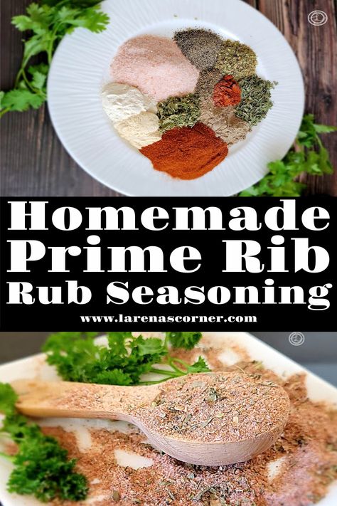 Prime Rib Roast Rub, Prime Rib Rub Recipe, Ribs Marinade Recipe, Prime Rib Marinade, Prime Rib Seasoning, Rib Rub Recipe, Prime Rib Steak, Ribs Seasoning, Prime Rib Roast Recipe