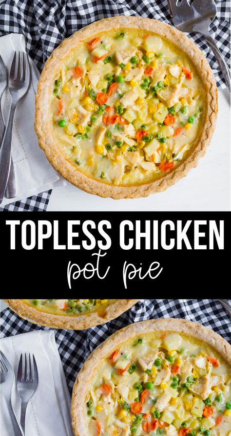 Stovetop Chicken Pot Pie Recipe, Open Chicken Pot Pie, Dinner For Cold Nights, Pot Pie Recipe, Chicken Base, Pot Pies Recipes, Perfect Dinner, Chicken Pot Pie Recipes, Holiday Meals