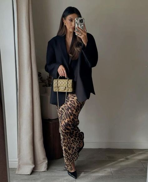 20+ Date Night Outfits 2024 To Look FABULOUS 21 Elegant Animal Print Outfit, Animal Print Satin Skirt Outfit, Satin Brown Skirt Outfit, Leopard Print Skirt Outfits, Leopard Satin Skirt Outfit, Leopard Print Maxi Skirt Outfit, Leopard Skirt Outfit Winter, Leopard Bag Outfit, Leopard Maxi Skirt Outfit