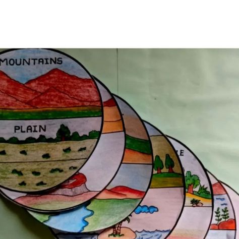 Types Of Landforms Project, Landforms Model Projects, Landforms Project, Different Landforms, Types Of Landforms, Landform Projects, Land Forms, Landform, School Projects