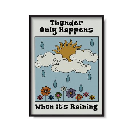 Fleetwood Mac Dreams, Hippie Posters, Funky Gifts, It's Raining, When It Rains, Fleetwood Mac, Rock Roll, Indie Rock, Greetings Cards