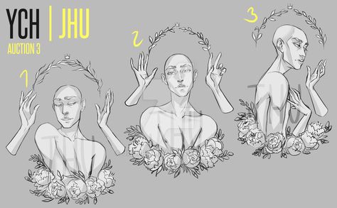 [CLOSED] 3 YCH(peonies) adopt auction | JHU by JHUffizi Closed Peonies, Ych Auction, Arte Sketchbook, Poses References, Art Base, Art Poses, Drawing Tutorials, Anime Poses Reference, Draw Your