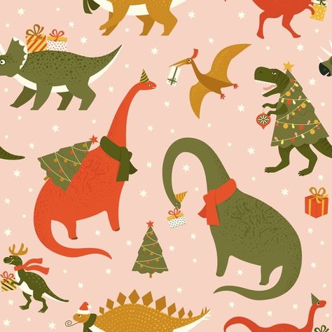 Dino christmas party tree rex pattern | Premium Vector #Freepik #vector #pattern #christmas #tree #light Dinosaur Pixel Art, Dinosaur Pixel, Dino Christmas, Santa Hat Vector, Tree Rex, Christmas Dinosaur, Nature Wall Decor, Christmas Tree Garland, Hand Drawn Vector Illustrations