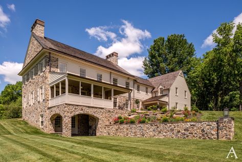 Burnt Mill Residence in Chadds Ford | Period Architecture Ltd Chester County Farmhouse, Farmhouse Addition Ideas, Updated Tudor, Wrought Iron Light Fixtures, Contemporary Floor Plans, Period Architecture, Farmhouse Addition, Cedar Shake Roof, Family Room Addition