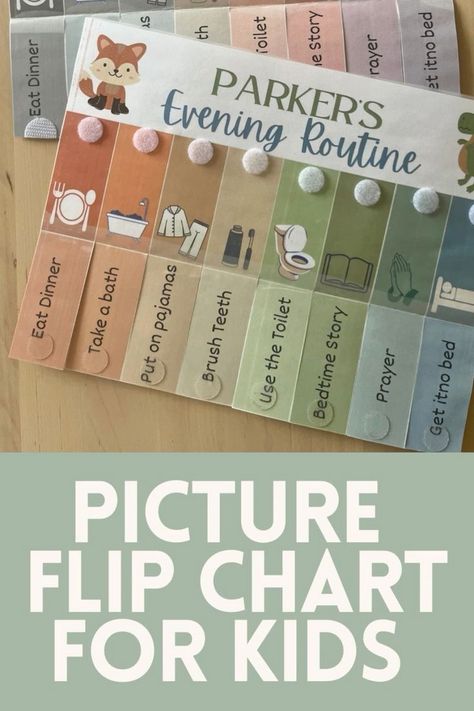 Teaching Problem-Solving and Decision-Making with Flip Routine Charts Toddler Chore Chart, Baby Footprints Christmas, Baby Milestone Chart, Baby Handprint Art, Baby Handprint Crafts, Flip Charts, Chore Chart For Toddlers, Kids Routine, First Birthday Posters