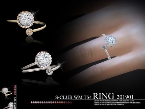 The Sims Resource: RINGS 201901 by S Club Rings Male, Sims 4 Wedding Dress, Sims Background, Sims 4 Piercings, Background Characters, Sims 4 Dresses, Sims 4 Downloads, Sims4 Clothes, Inexpensive Wedding