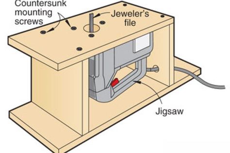 Your old jigsaw still runs, but you'll probably never saw with it again because you enjoy your new one so much. Jigsaw Table, Woodworking Jigsaw, Woodworking Jobs, Woodworking Cabinets, Woodworking Logo, Diy Workbench, Woodworking Supplies, Woodworking Guide, Woodworking Workshop