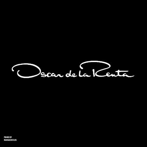 Oscar de la Renta Black And Grey, Black And White, White, Black, Oscar De La Renta, Logos