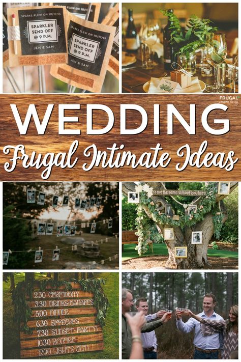 wedding ideas including memory tree, pallet with painted schedule, southern traditions, hanging pictures, sparklers and more. Simple Wedding On A Budget, Wedding On A Budget Ideas, Cheap Wedding Ideas, Casual Wedding Decor, Backyard Ceremony, At Home Wedding, Decorations On A Budget, Small Backyard Wedding, Frugal Wedding