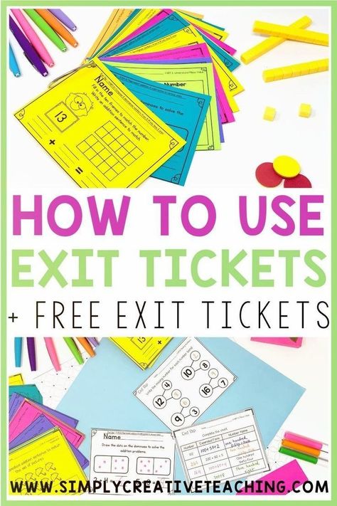 First Grade Exit Tickets, Kindergarten Exit Tickets Free, Science Exit Tickets, Exit Ticket Ideas First Grade, Kindergarten Exit Tickets, 1st Grade Exit Tickets, Exit Tickets Kindergarten, Exit Tickets Elementary, Exit Tickets Middle School