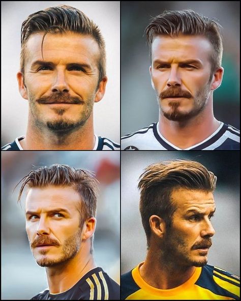 David Beckham Beard, Beckham Hairstyle, Beckham Haircut, David Beckham Hairstyle, Young Men Haircuts, Classic Mens Hairstyles, Older Mens Hairstyles, Moustaches Men, David Beckham Style