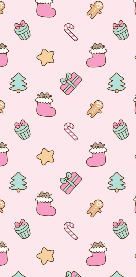 Christmas Wallpaper Iphone Cute, Iphone Wallpaper Winter, Xmas Wallpaper, Christmas Picture, Hello Kitty Aesthetic, Kawaii Christmas, Christmas Phone Wallpaper, Cute Christmas Wallpaper, Simple Iphone Wallpaper