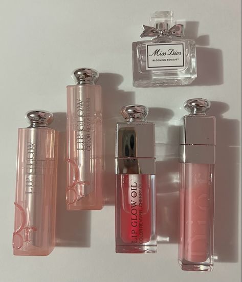 Miss Dior Lip Oil, Dior Lip Balm, Dior Lip Oil, Miss Dior Blooming Bouquet, Dior Lip Glow, Lip Gloss Cosmetics, Lip Injections, Dior Makeup, Dior Addict