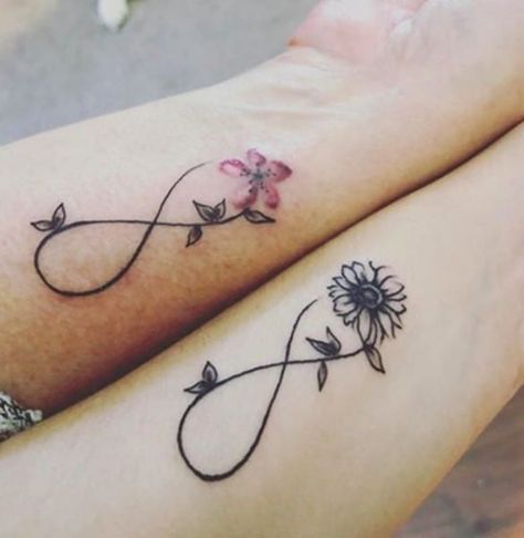 160+ Infinity Tattoo With Names, Dates, Symbols And More (For Women) Mother Daughter Infinity Tattoos, Mommy Daughter Tattoos, Infinity Symbol Tattoo, Mom Daughter Tattoos, Infinity Tattoo Designs, Mother Tattoos, Sweet Tattoos, Infinity Tattoos, Irezumi Tattoos