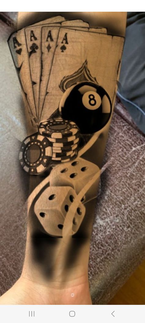 8 Ball Pool Tattoo Ideas, Pool Tattoo Ideas, 8 Ball Tattoo, Pool Tattoo, Tattoo Ideas Men, Spades Tattoo, Poker Tattoo, Tattoo Ideas With Meaning, Ace Of Spades Tattoo