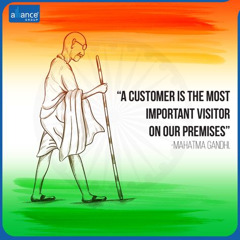 Alliance truly believes in these words by the Father of our Nation. We continuously strive to add value to our Customers and work to provide them with highest levels of Service. Wishing all a very Happy Gandhi Jayanti #GandhiJayathi #AllianceGroup #BuildingTrust Happy Gandhi Jayanti, Gandhi Jayanti, Group Of Companies, Mahatma Gandhi, The Father, Very Happy, Real Estate