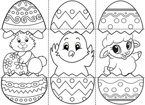 Kindergarten Easter Crafts, Egg Coloring Pages, Easter Egg Coloring, Easter Lessons, Egg Coloring, Easter Egg Coloring Pages, Easter Coloring Book, April Crafts, Easter Arts And Crafts