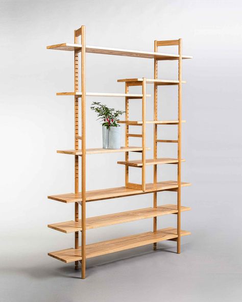 Montessori Bookshelf, Industrial Product Design, Narrow Shelves, Industrial Product, Woodworking Books, Kitchen Cabinet Styles, Shelving Units, Modern Shelving, Rack Design