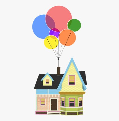 Up House Pixar, Up Movie House, Up House With Balloons, Up Balloon House, Disney Up House, Up Pixar, Valentine Card Box, Up Movie, Balloon House