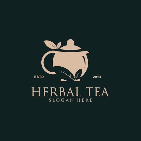 Tea Leaf Logo Design, Herbal Logo Design Ideas, Tea Brand Logo Design, Tea Logo Branding, Tea Logo Design Ideas Branding, Tea Design Package, Herbal Branding, Herbal Tea Packaging Design, Tea Logo Design Ideas