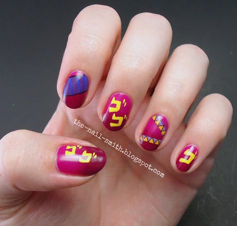 The Nail Smith: Jojo's Bizarre Adventure!!! Idea Journal, Jojo Fletcher, Baby Pink Nails, Anime Nails, Inspired Nails, Cute Gel Nails, Kawaii Nails, Nails Desing, Nail Art Inspiration