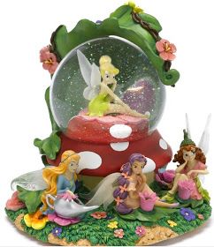 Disney Snowglobes Collectors Guide: Fairies Snowglobe Disney Snowglobes, Globe Gift, Lilly Flower, Resin Stone, Water Globes, Up Music, Disney Fairies, Twinkle Twinkle Little Star, My Sunshine