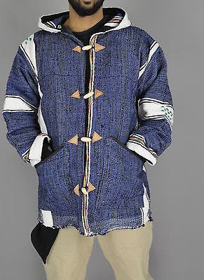 MOROCCAN BAJA JERGA JACKET HOODIE FAIR TRADE WOVEN COTTON FESTIVAL HIPPY TRIBAL in Clothes, Shoes & Accessories, World & Traditional Clothing, Africa ... Moroccan Clothes, Moroccan Inspiration, Moroccan Clothing, African Wear Styles For Men, Traditional Jacket, Jacket Hoodie, African Wear, Traditional Clothing, Woven Cotton