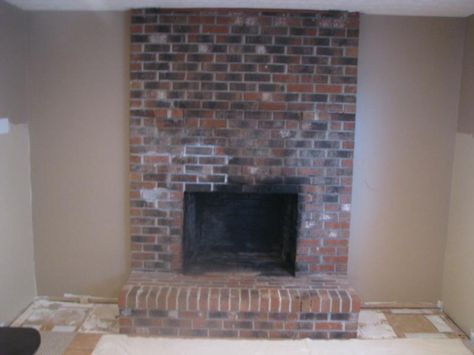 Removing Fireplace, Before And After Fireplace, Brick Fireplace Remodel, Artificial Fireplace, Corner Electric Fireplace, Fireplace Brick, Wood Burning Fireplace Inserts, Corner Gas Fireplace, Ombre Denim