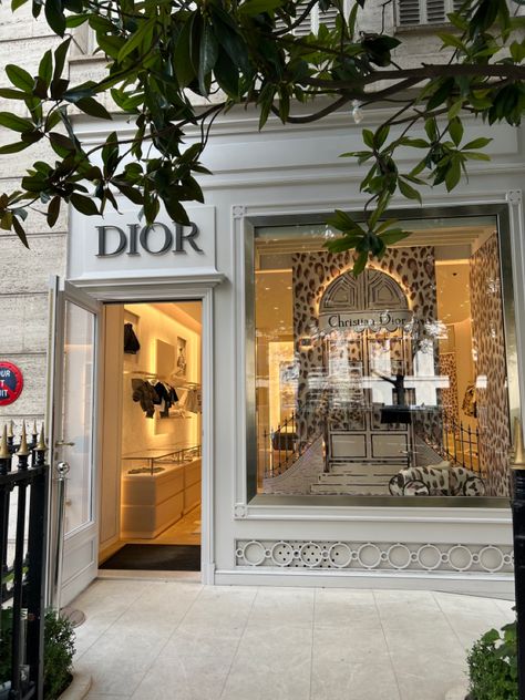 Dior paris Dior Store Exterior, Bloxburg City, Dior Store, Dior Clothing, Dior Paris, Store Front, Facade Design, Store Fronts, Store Design