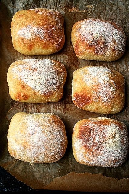 Make your own ciabatta rolls - do not attempt this at home or you will NEVER EVER leave the house. Arugula Sandwich, Ciabatta Rolls, Peasant Bread, Blueberry Breakfast Cake, Blueberry Breakfast, Ciabatta Bread, Food Favorites, Breakfast Cake, Pizza Bread