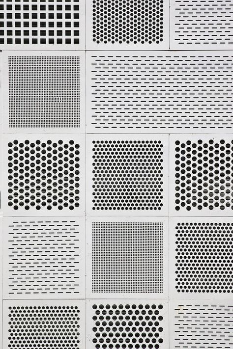 3x10 House,© Hiroyuki Oki Garde Corps Metal, مركز ثقافي, Braun Design, Metal Facade, Metal Screen, Perforated Metal, Architecture Design Concept, Material Textures, घर की सजावट